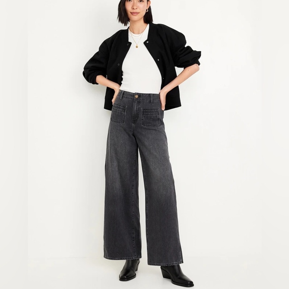 Wide Leg Jeans Baggy style size 4
